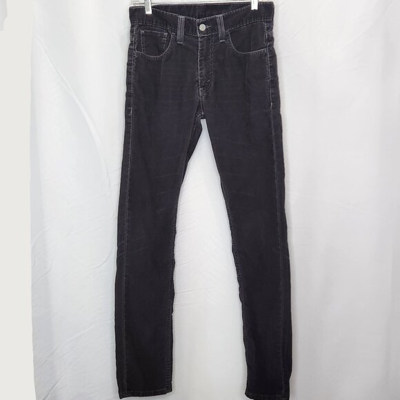 Levis 511 Skinny Corduroy Jeans Mens 30 30x32 Gray Cords Pants II03X - Picture 1 of 8